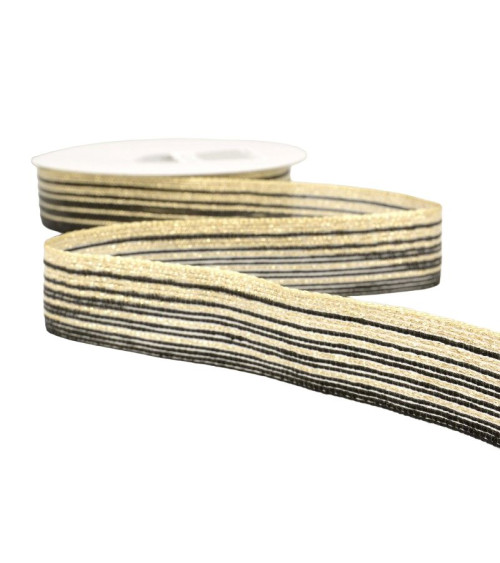 15m reel of 26mm gold and black braid lines