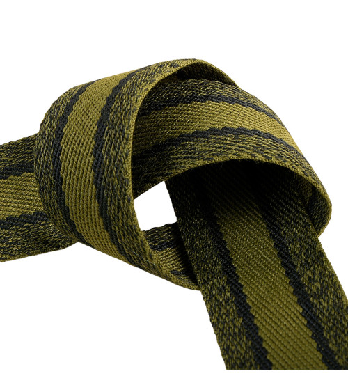 15m reel of mottled strap 40mm Khaki and Black