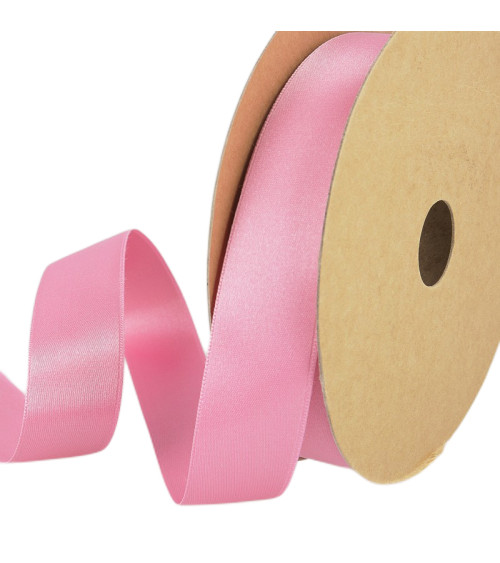 25-m-Rolle. Recycelter Polyester-Satin in Fuchsia