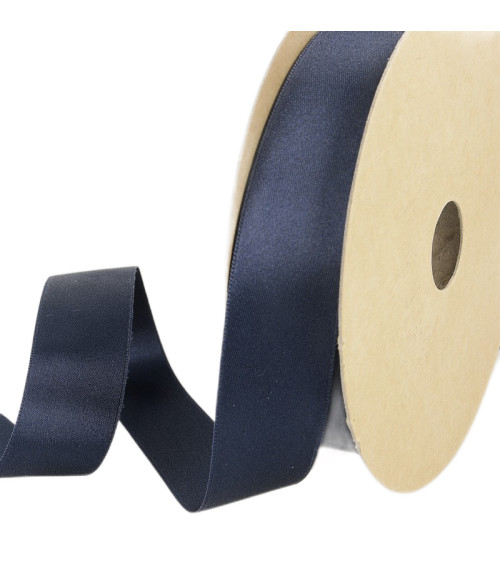 25m Recycled Polyester Satin Spool Navy