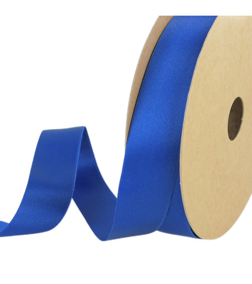 25-m-Rolle. Recycelter Polyester-Satin in Roy Blue