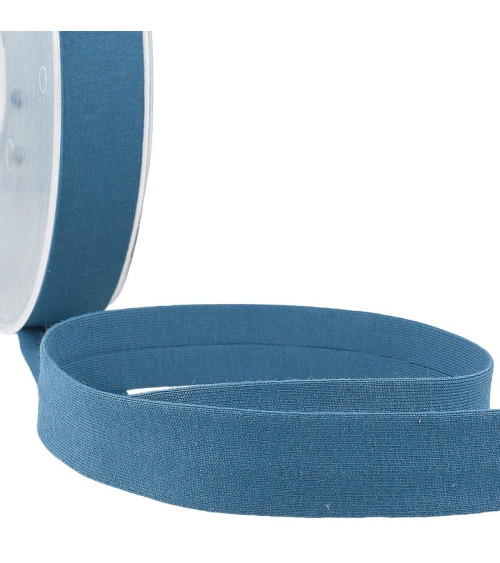 Bobina da 20 m Sbieco piegato "jersey" da 20 mm blu lavanda