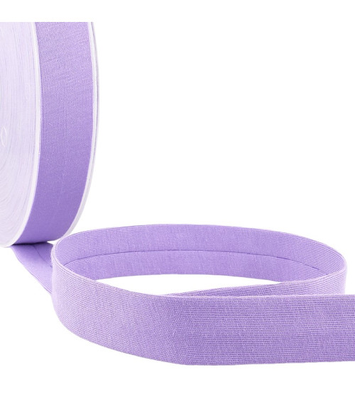 Bobina da 20 m Sbieco piegato "jersey" da 20 mm viola