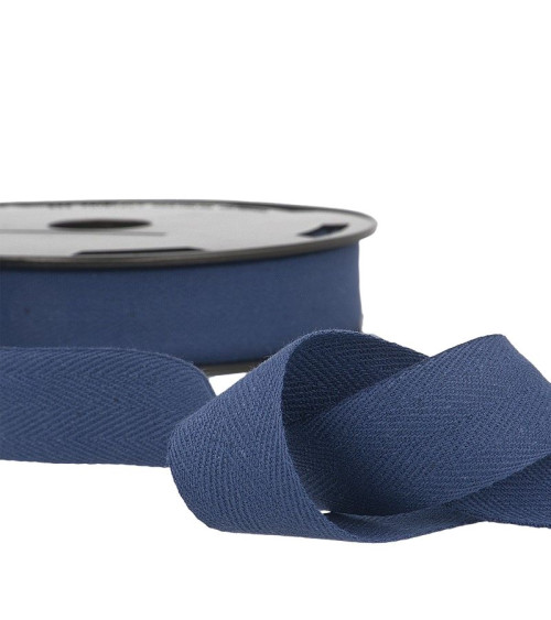 50m spool of navy blue cotton serge