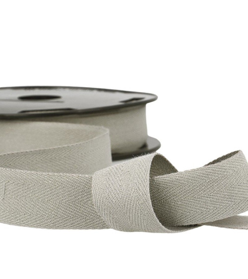 50m spool of grey cotton serge