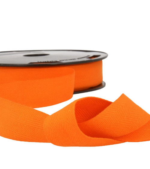 50m spool of orange cotton serge