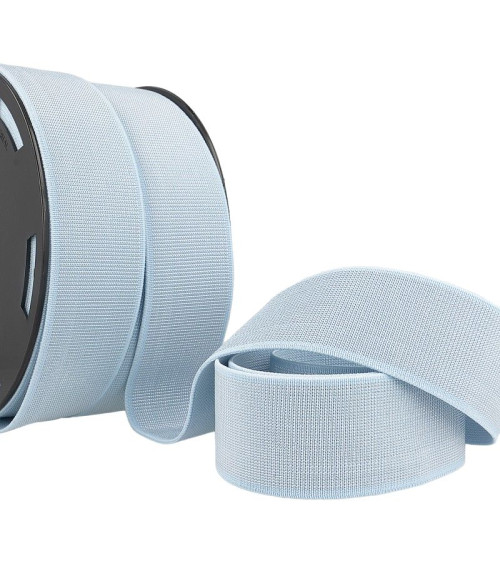 20m spool of elastic metal 40mm sky blue