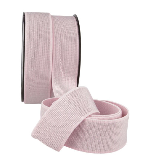 20m spool of elastic metal 40mm pink