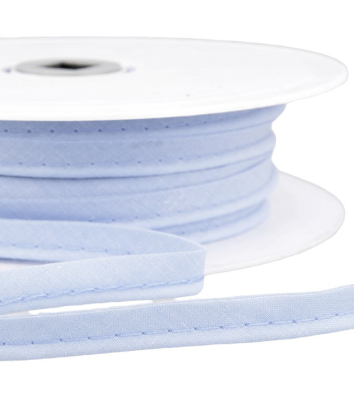 Spool 25m Piping dress bias all textiles 10mm sky blue