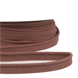 Bobine 25m Passepoil robe biais tous textiles 10mm marron chocolat