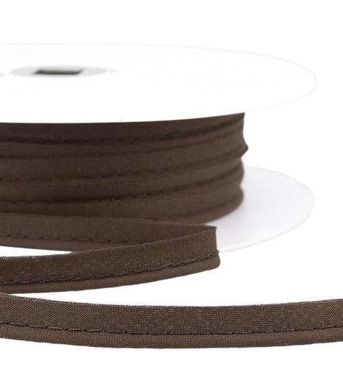 Spool 25m Piping dress bias all textiles 10mm coffee brown