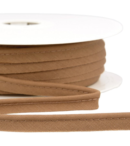 Spool 25m Dress piping bias all textiles 10mm medium light brown