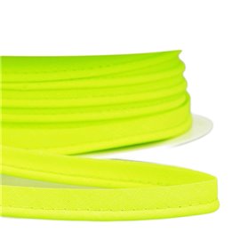 Bobine 25m Passepoil robe biais tous textiles 10mm jaune fluo