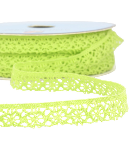 25m spool of anise green polyester lace 20mm