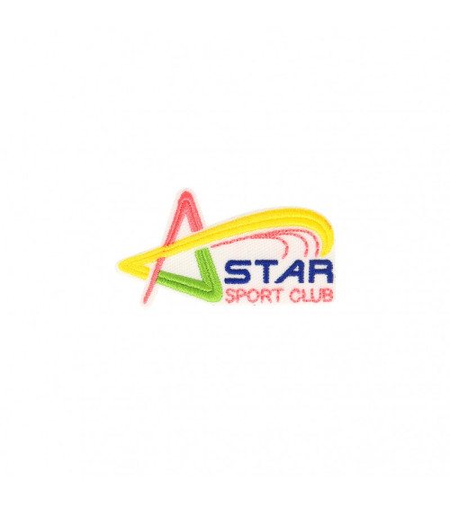 Juego de 3 parches termoadhesivos Star Sport Club de 3 cm x 6 cm