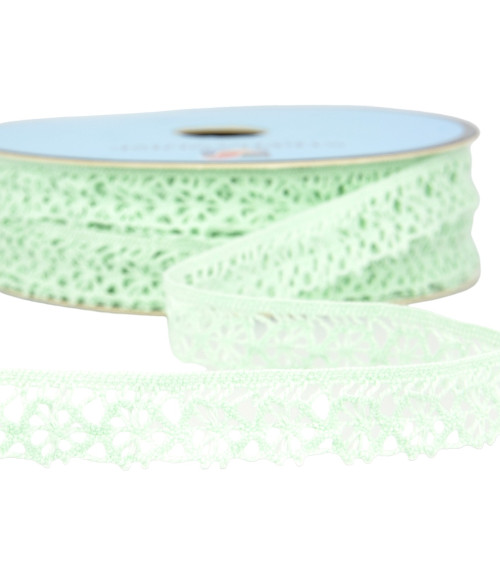 Spool 25m green polyester lace 20mm