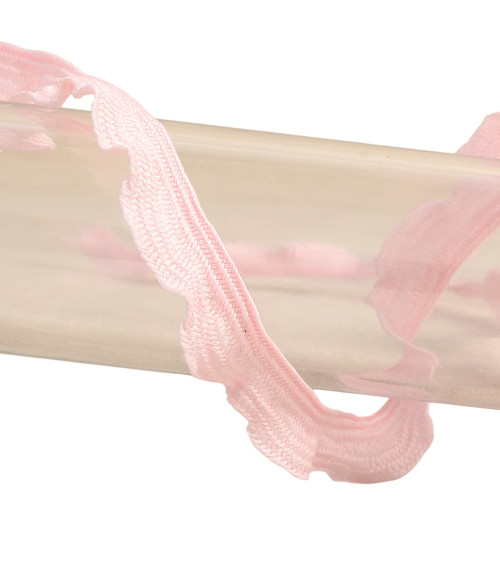 Spool of 25m scalloped braid 10mm Light Pink