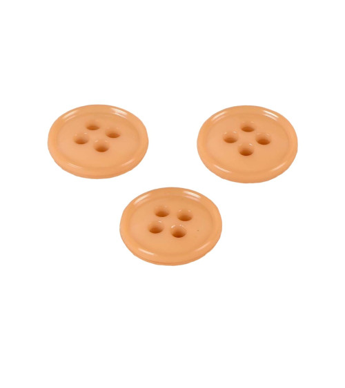 4-hole button recycled nylon bronze cognac 11mm