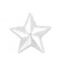 Ecusson thermocollant étoile blanc 2,5cm