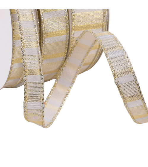 Gold brass metallic ribbon by the meter