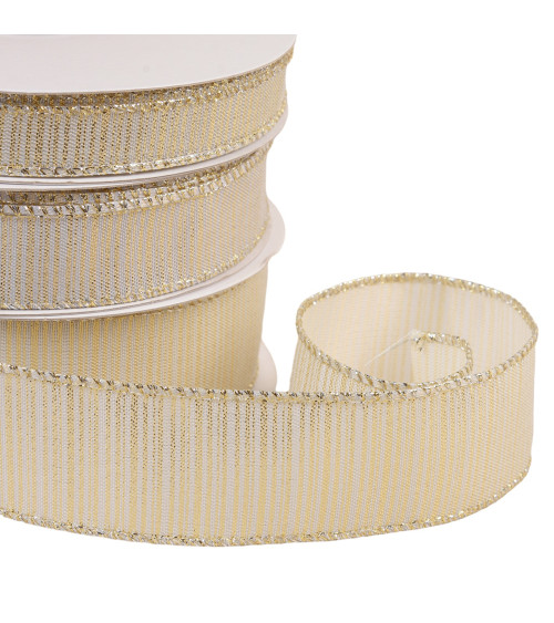 Gold brass metallic ribbon by the meter