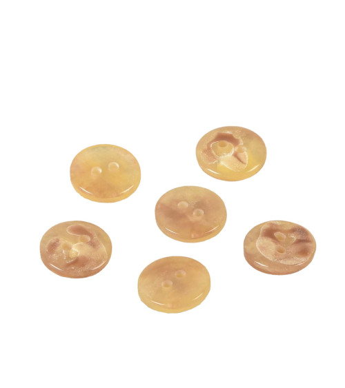 Beige stone imitation button 15mm