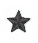 Ecusson thermocollant étoile noir 2,5cm