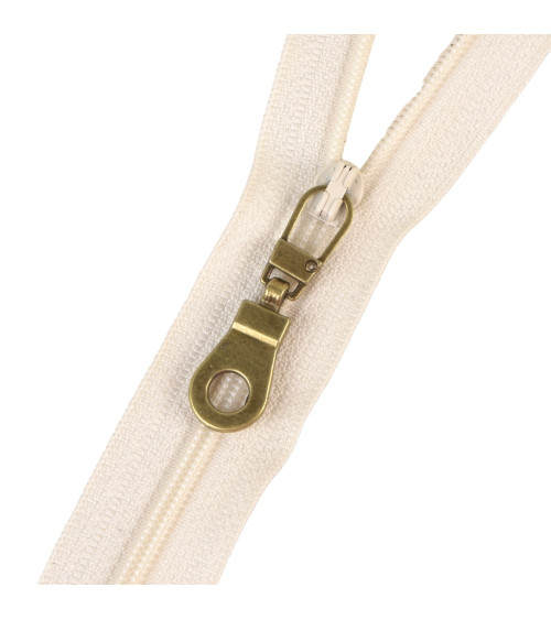 Fancy gold-plated brass zipper pull 4cm