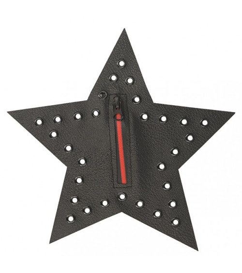 Large rock star iron-on badge