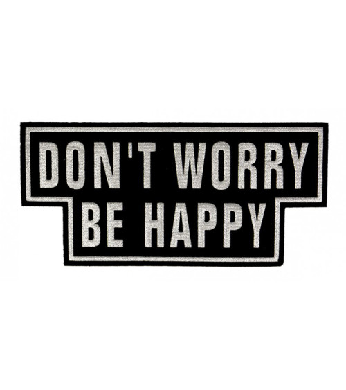 Thermoklebeband „Don’t worry be happy“ von Ecusson