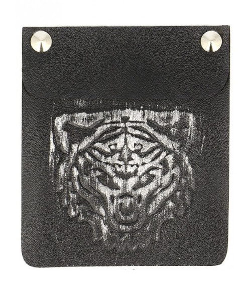 Large grey and black tiger relief patch sewing badge