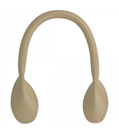 Set of 2 modern bag handles 38mm taupe