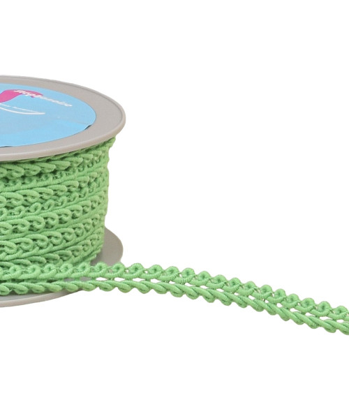 11mm sea green herringbone braid trim by the meter