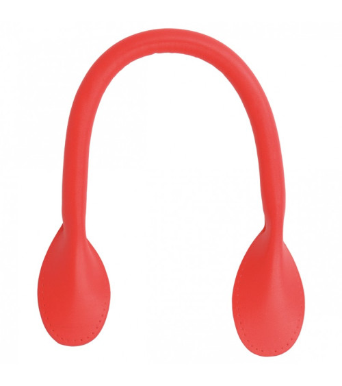 Set of 2 modern bag handles 38mm Red