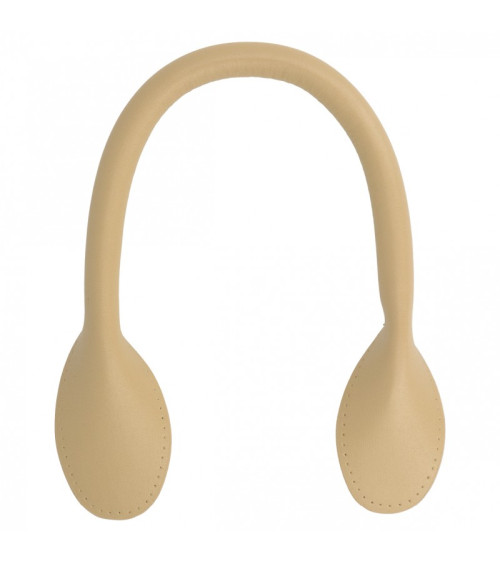 Set of 2 modern bag handles 38mm beige