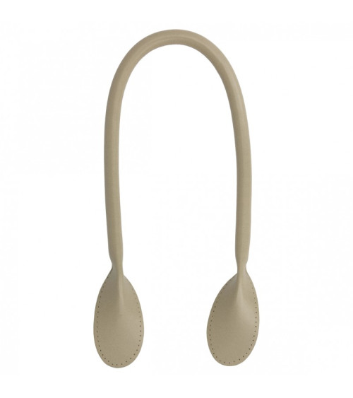 Set of 2 modern bag handles 60 mm taupe