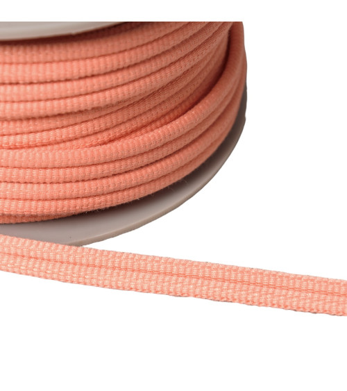 Double cord 9mm salmon orange by the meter