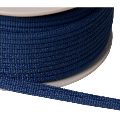 Double cord 9mm navy blue by the meter