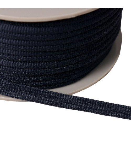 Double cord 9mm navy blue by the meter