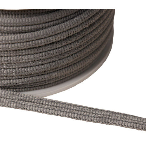 Double cord 9mm medium gray by the meter