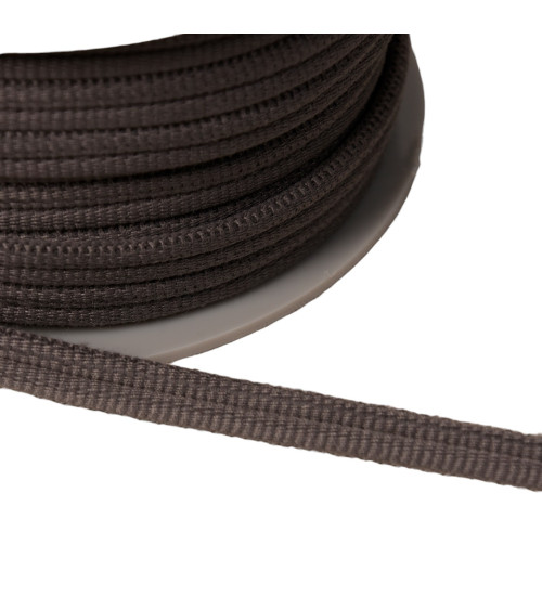 Double cord 9mm dark grey by the meter