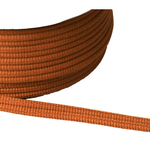 Double cord 9mm rust orange by the meter