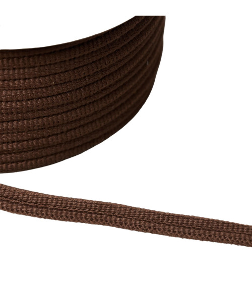 Double cord 9mm coffee brown by the meter