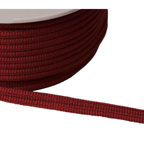 Double cord 9mm burgundy red by the meter