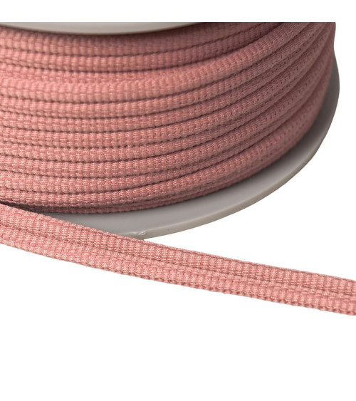 Double cord 9mm old pink by the meter