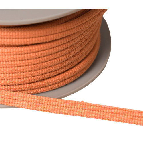 Double cord 9mm salmon orange by the meter