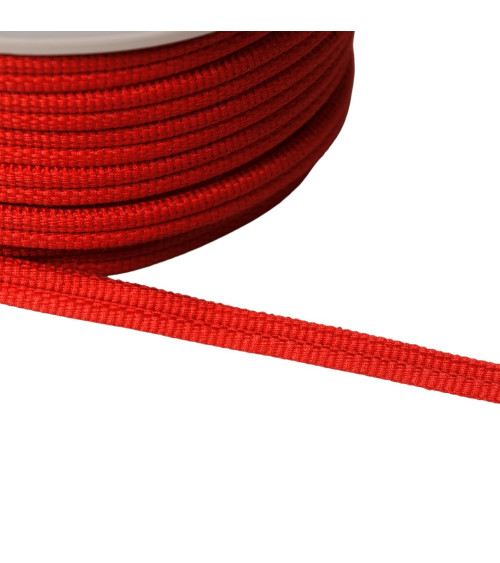 Double 9mm red Hermes cord by the meter