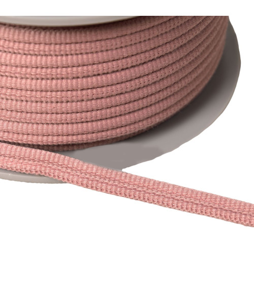 Double cord 9mm old pink by the meter