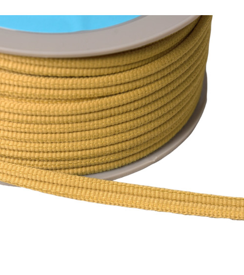 Double cord 9mm pale yellow per meter