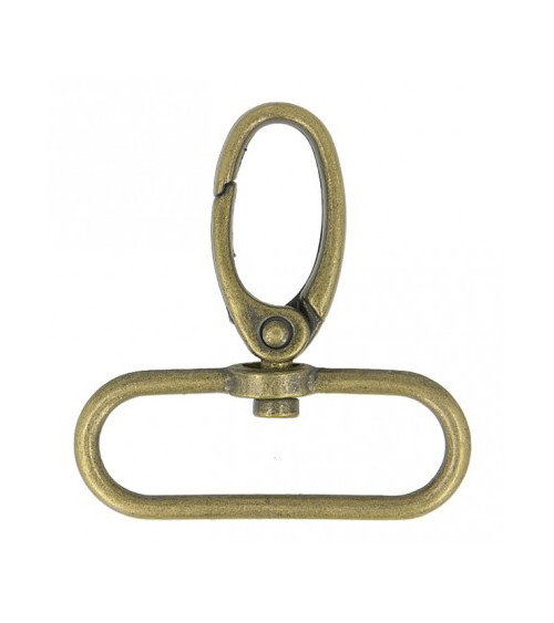 40 mm Karabiner in antiker Goldfarbe